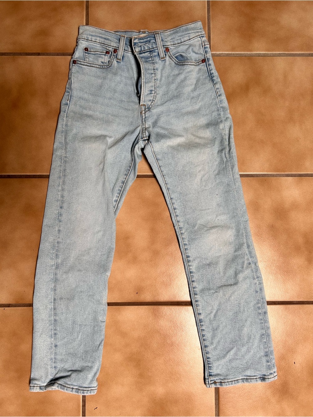 Light Wash Women’s 501 Jeans - Classic Straight Fit Button Fly